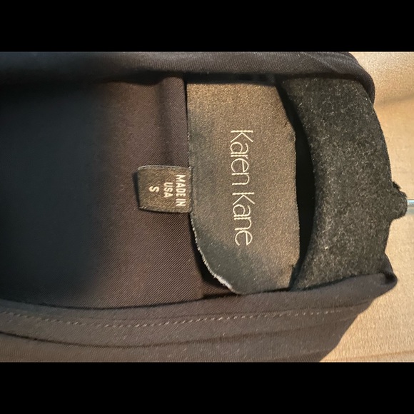 Karen kane light weight cropped jacket in black - Picture 3 of 4